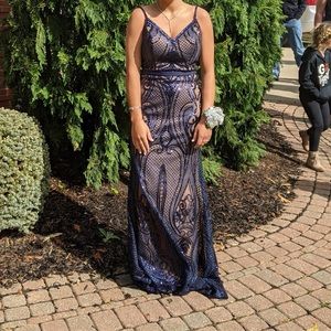 Jovani Navy Prom Dress